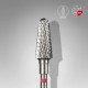 Broca de carboneto para unhas "frustum" vermelha EXPERT, diâmetro 6 mm / parte útil 14 mm