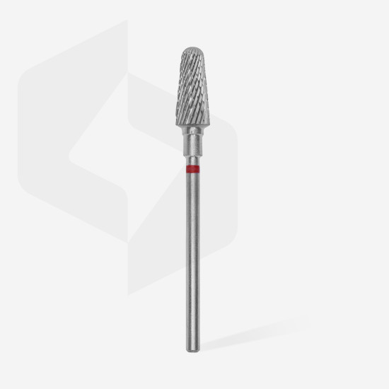 Broca de carboneto para unhas "frustum" vermelha EXPERT, diâmetro 6 mm / parte útil 14 mm