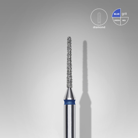 Broca de unhas diamantada agulha azul EXPERT cabeça diâmetro 1 mm / parte funcional 10 mm