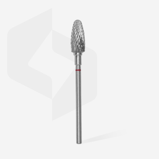 Broca de carboneto para unhas "milho" vermelha EXPERT, diâmetro 6 mm / parte útil 14 mm