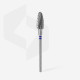 Broca de carboneto para unhas para canhotos "milho", azul EXPERT, diâmetro 6 mm / parte útil 14 mm