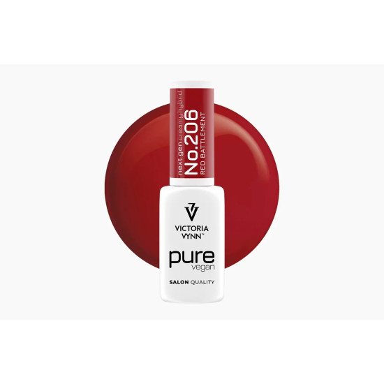PURE CREAMY HYBRID – 206 Red Battlement 8ml