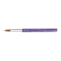 Pincel Oval Acr&iacute;lico 100% Kolinsky #8 metallic handle -