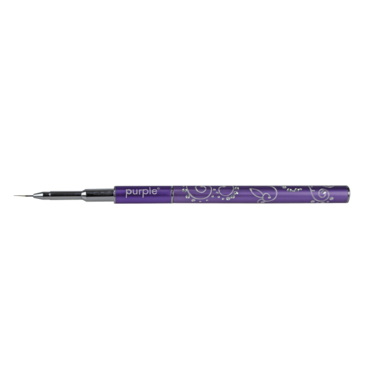Pincel Nylon Micro Nail Art #000 metallic handle -