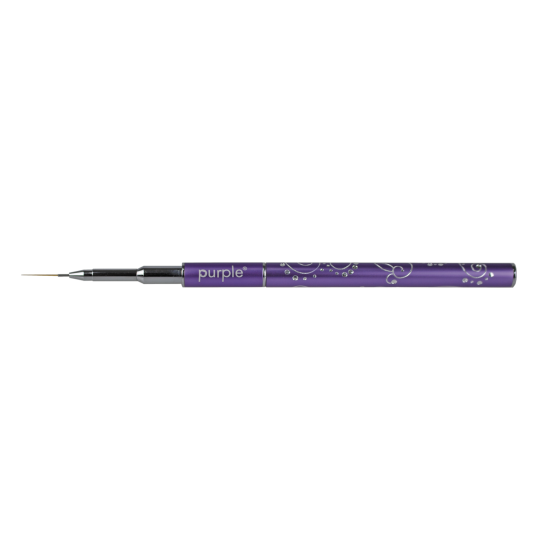 Pincel Nylon Nail Art #000 metallic handle -