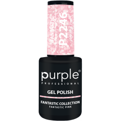 Gel Polish Fantastic Pink  flakes 10ml