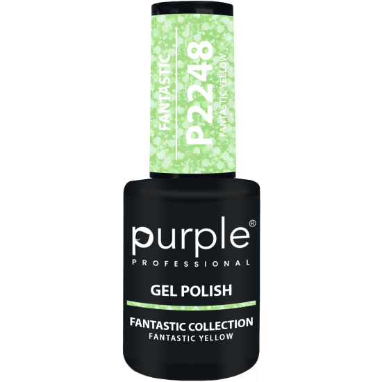 Gel Polish Fantastic Yellow  flakes 10ml