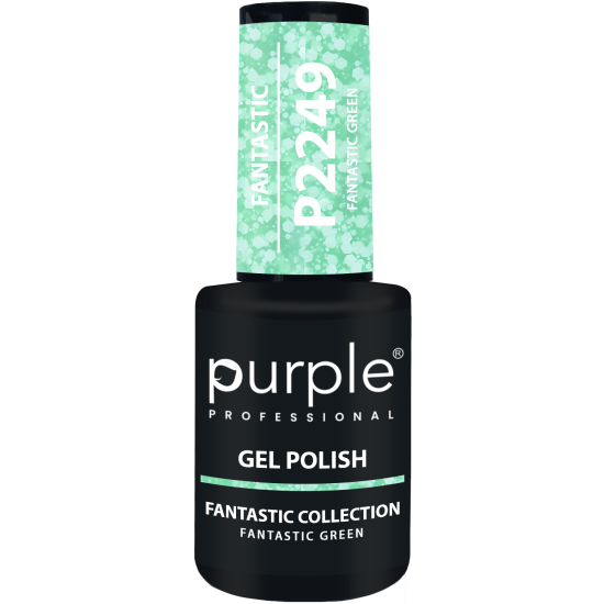 Gel Polish Fantastic Green  flakes 10ml
