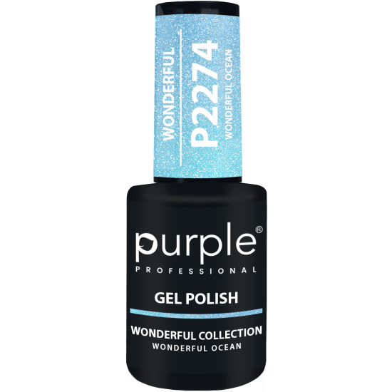 Gel Polish Wonderful Ocean  glitter 10ml