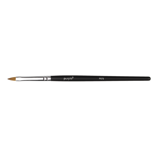 Pincel Oval Acrílico e 3D #4 wooden handle -