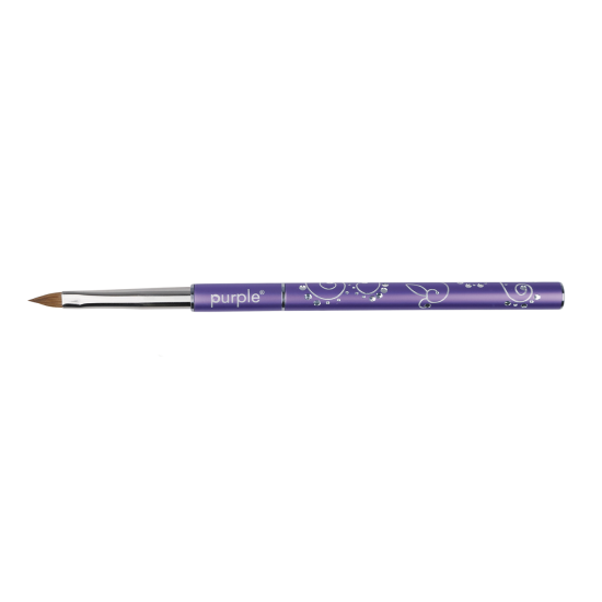 Pincel Oval Acrílico e 3D #4 metallic handle -
