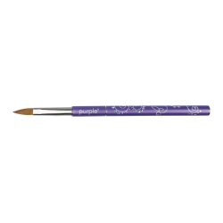 Pincel Oval Acr&iacute;lico 75% Kolinsky #8 metallic handle -