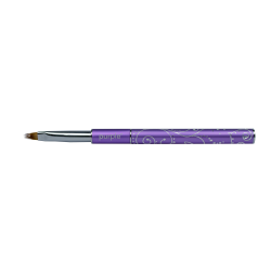 Pincel Nylon Nail Art Fork metallic handle -