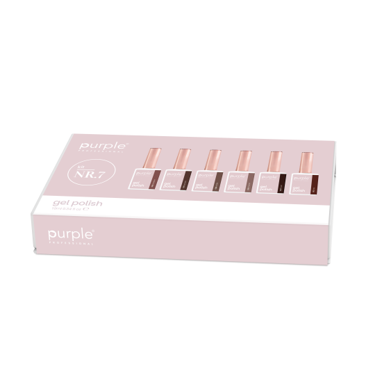 KIT GEL POLISH 7- P.036/P.037/P.038/P.039/P.040/P.102
