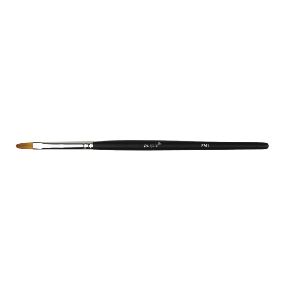 Pincel Nylon Oval Gel #4 wooden handle -
