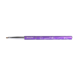 Pincel Nylon Nail Art One Stroke XS 3mm/4mm metallic handle -