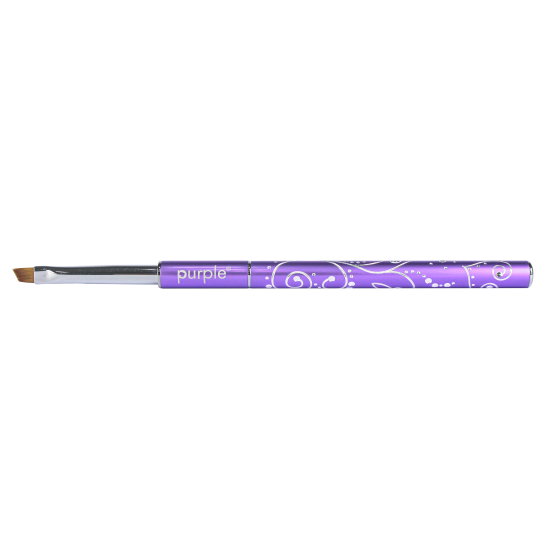 Pincel Nylon Slant One Stroke M #4 metallic handle -